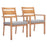 Zuo Modern Rader Dining Chair Set of 2, Natural - 704059
