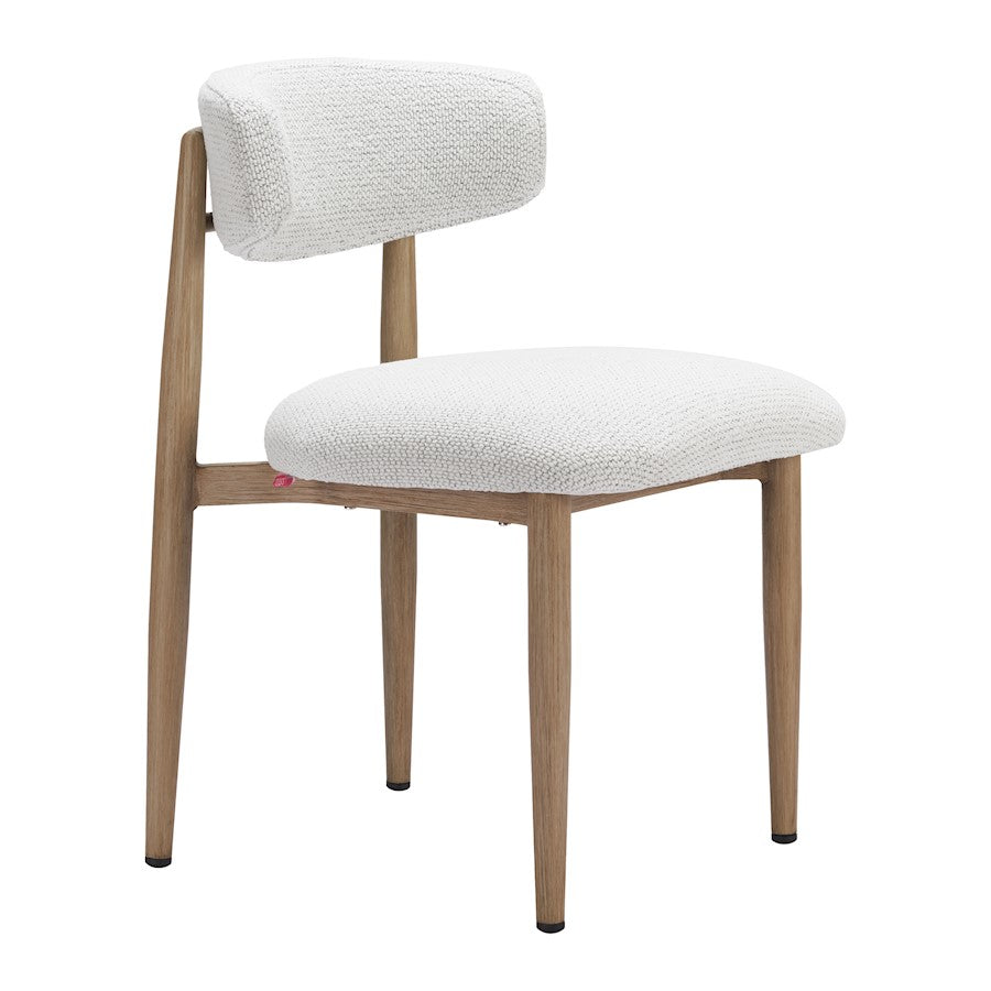 Zuo Modern Bege Dining Chair, White - 704078