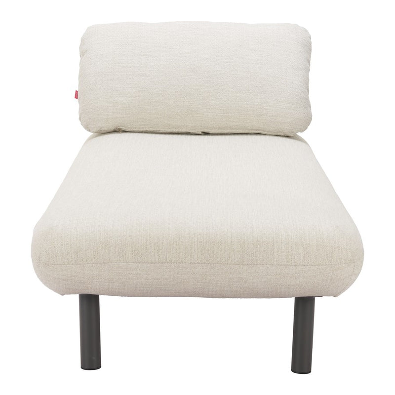 Zuo Modern Aperto Chaise, Beige