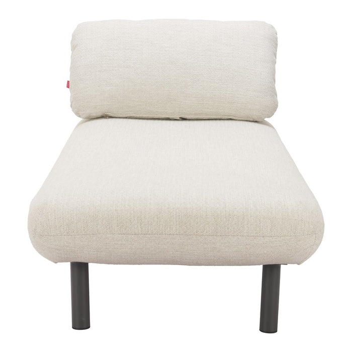 Zuo Modern Aperto Chaise, Beige