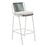 Zuo Modern Luft BarStool Set of 2, White/Green