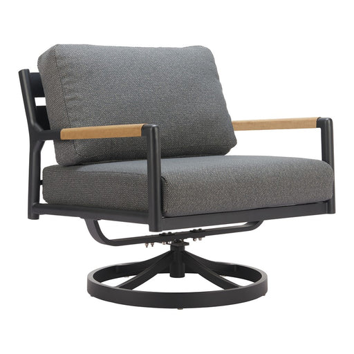 Zuo Modern Koleso Swivel Chair, Gray - 704141