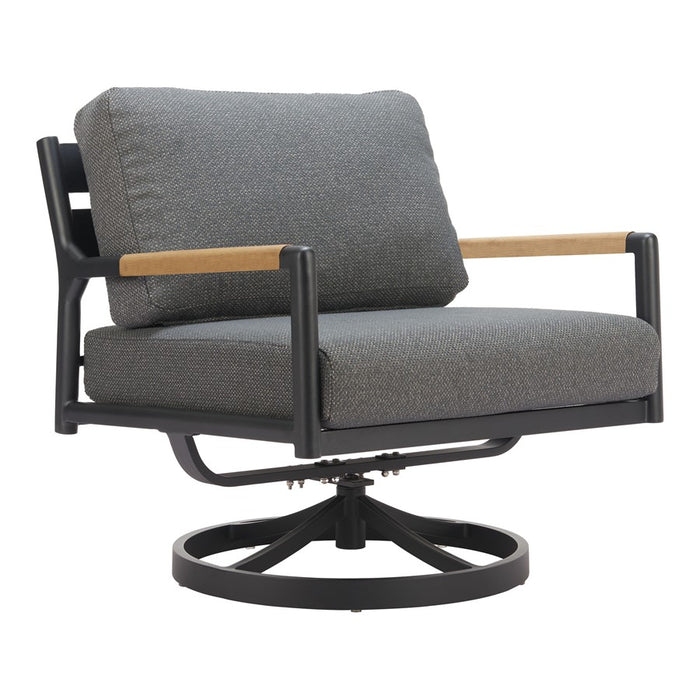 Zuo Modern Koleso Swivel Chair, Gray - 704141
