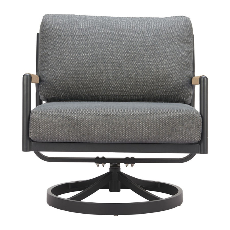 Zuo Modern Koleso Swivel Chair, Gray