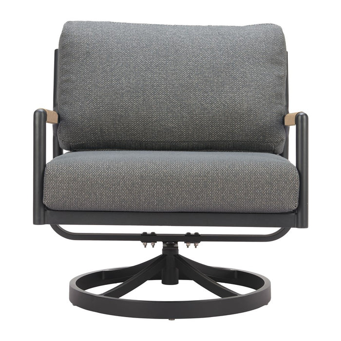 Zuo Modern Koleso Swivel Chair, Gray