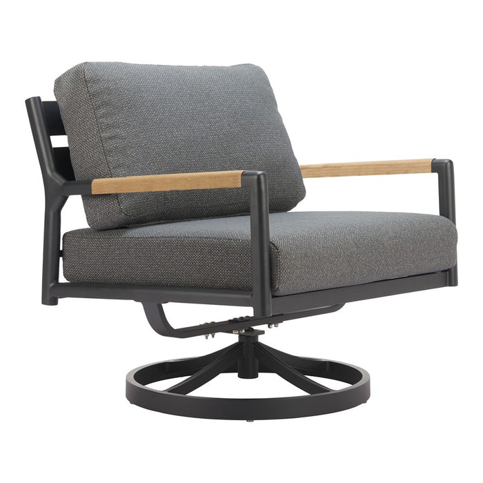 Zuo Modern Koleso Swivel Chair, Gray