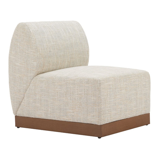 Zuo Modern Christy Armless Chair, Beige - 704146