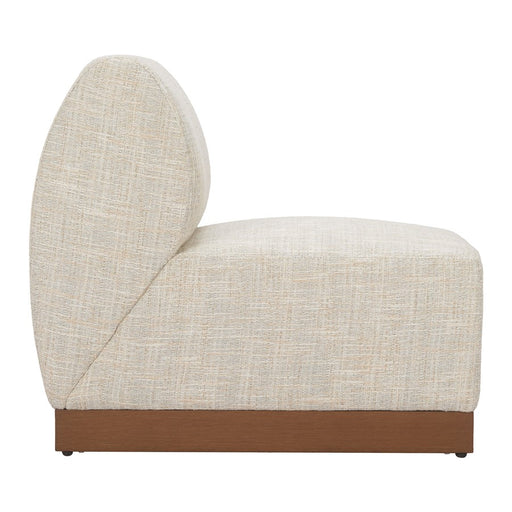 Zuo Modern Christy Armless Chair, Beige