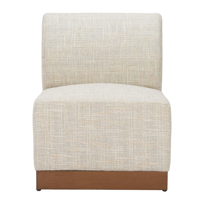 Zuo Modern Christy Armless Chair, Beige
