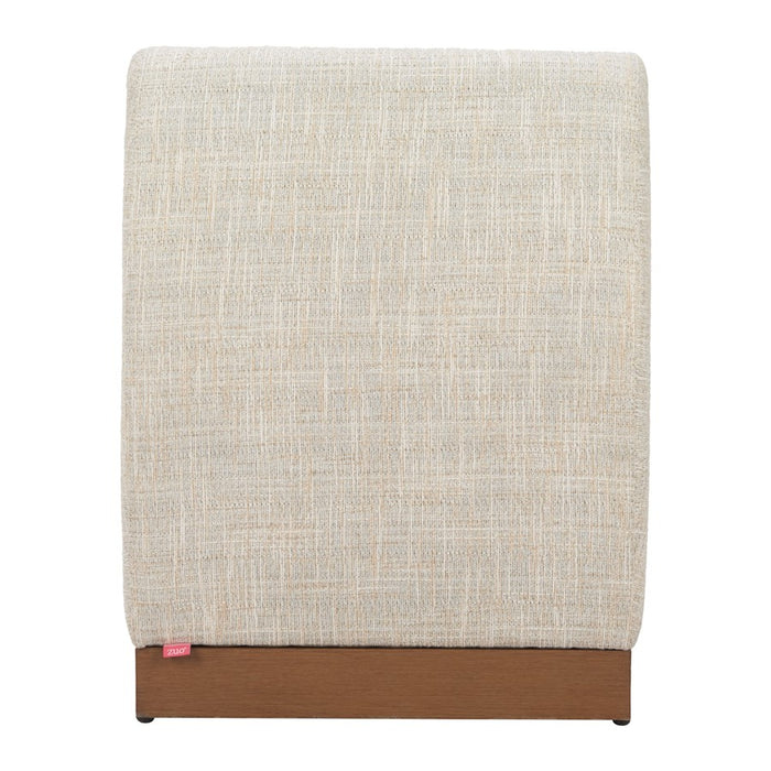 Zuo Modern Christy Armless Chair, Beige