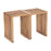 Zuo Modern Riviera Extendable Stool Set of 2, Natural