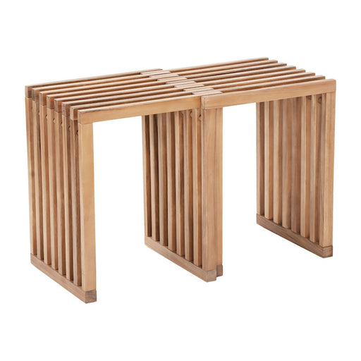 Zuo Modern Riviera Extendable Stool Set of 2, Natural