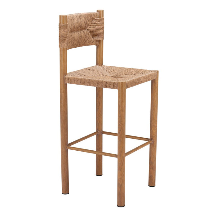 Zuo Modern Iska BarStool Set of 2, Natural