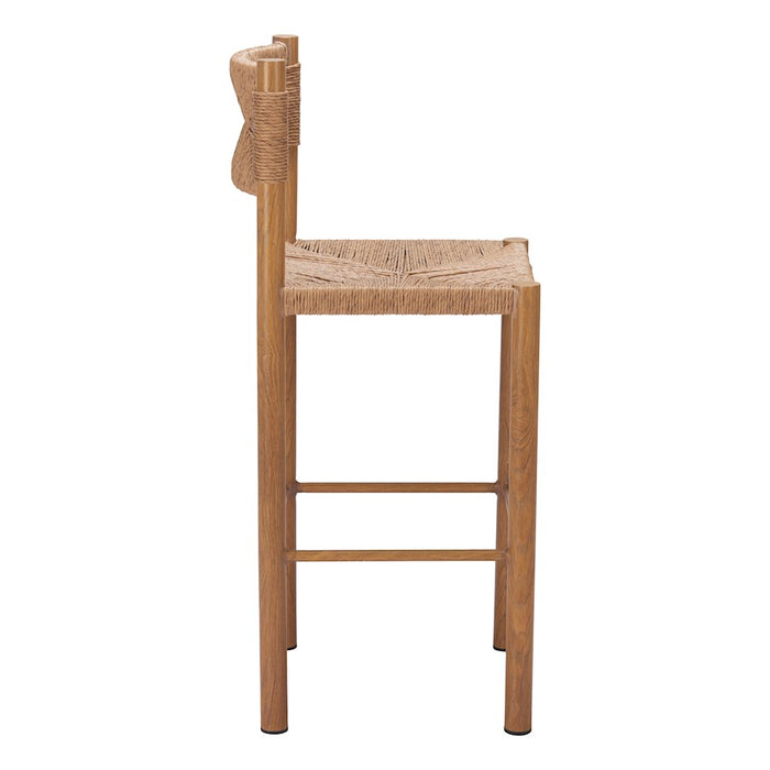 Zuo Modern Iska BarStool Set of 2, Natural