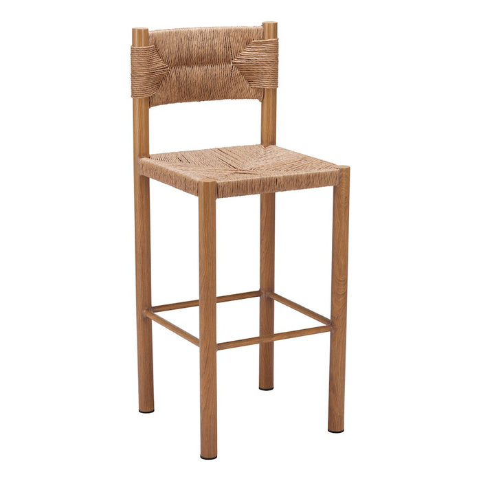Zuo Modern Iska BarStool Set of 2, Natural