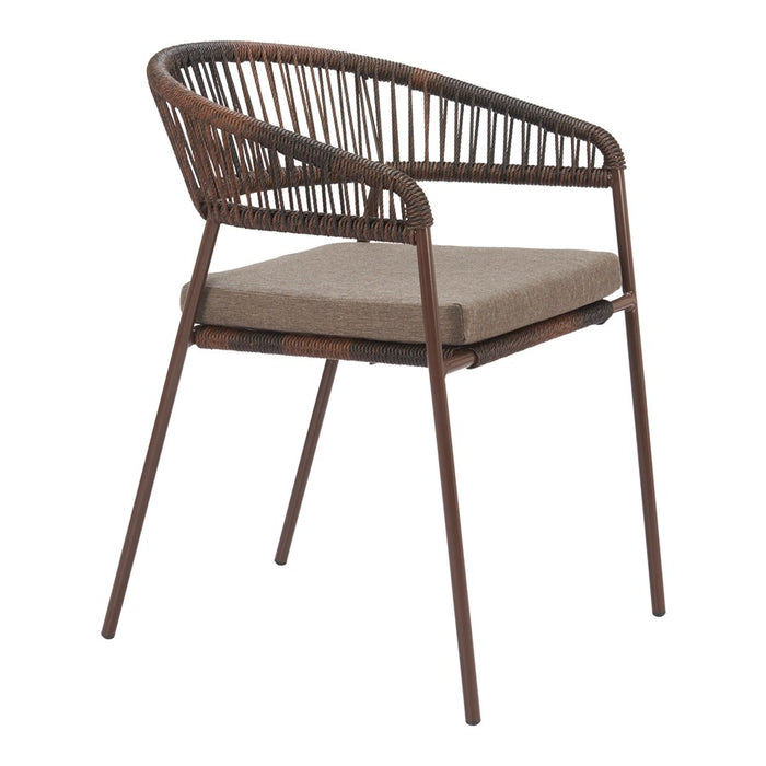 Zuo Modern Skye Dining Chair, Set of 2, Brown