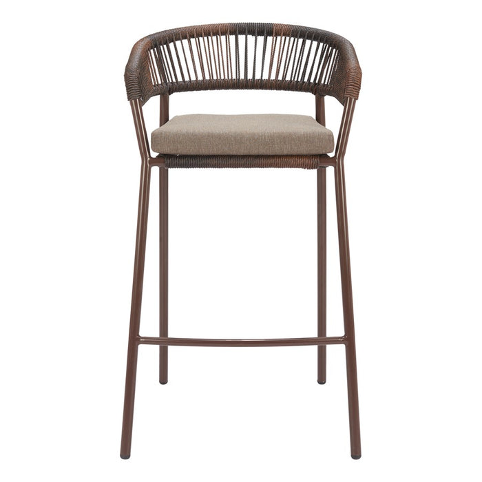 Zuo Modern Skye BarStool/Set of 2, Brown