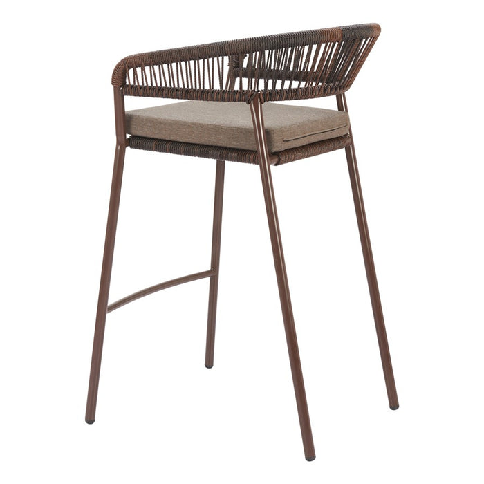Zuo Modern Skye BarStool/Set of 2, Brown