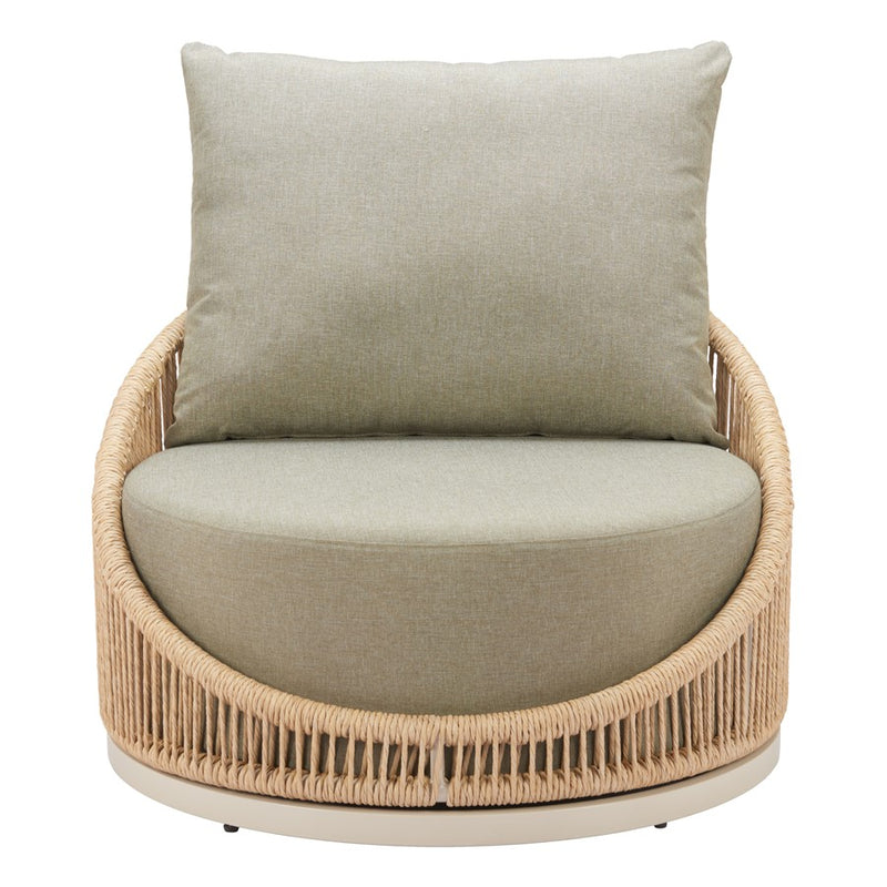 Zuo Modern Cabana Swivel Chair, Multicolor