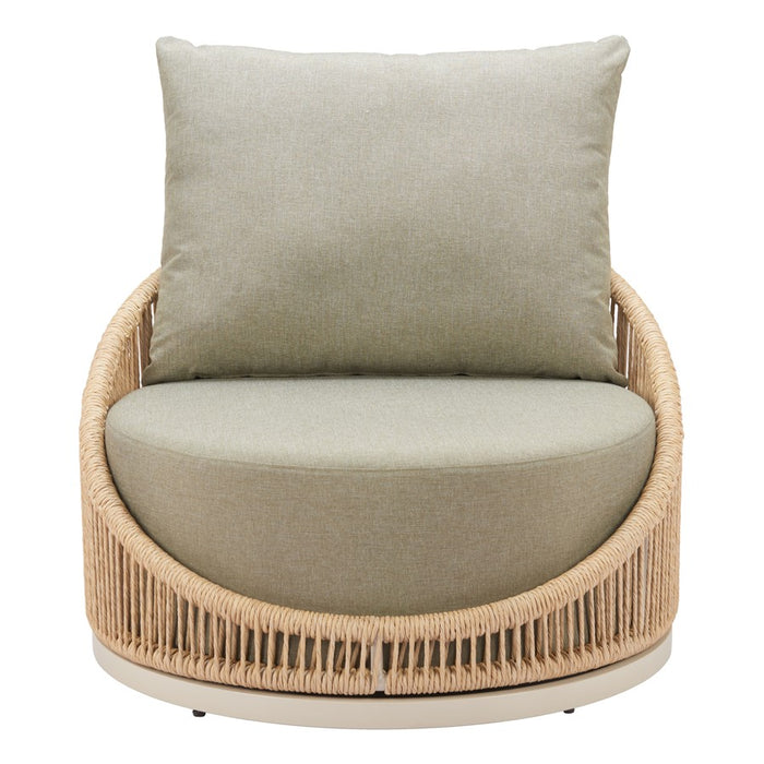 Zuo Modern Cabana Swivel Chair, Multicolor