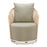 Zuo Modern Lanai Swivel Chair, Multicolor