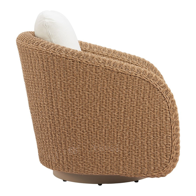 Zuo Modern Solara Swivel Chair, Ivory