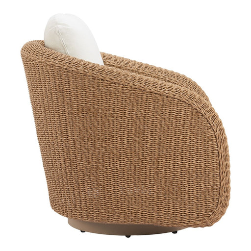 Zuo Modern Solara Swivel Chair, Ivory