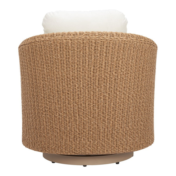 Zuo Modern Solara Swivel Chair, Ivory