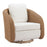 Zuo Modern Solara Swivel Chair, Ivory