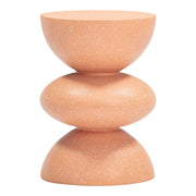 Zuo Modern Tressa Side Table, Terracotta - 704209