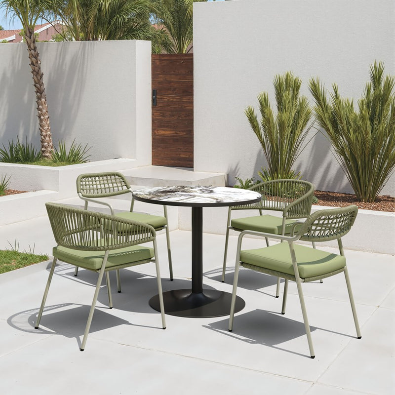 Zuo Modern Batu Dining Table, Gray/Black