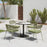 Zuo Modern Batu Dining Table, Gray/Black