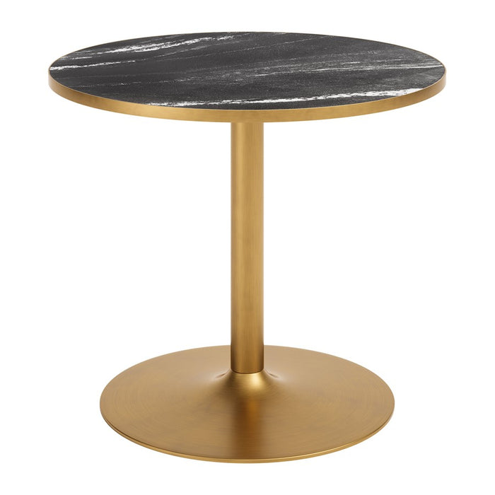 Zuo Modern Batu Dining Table, Black/Gold