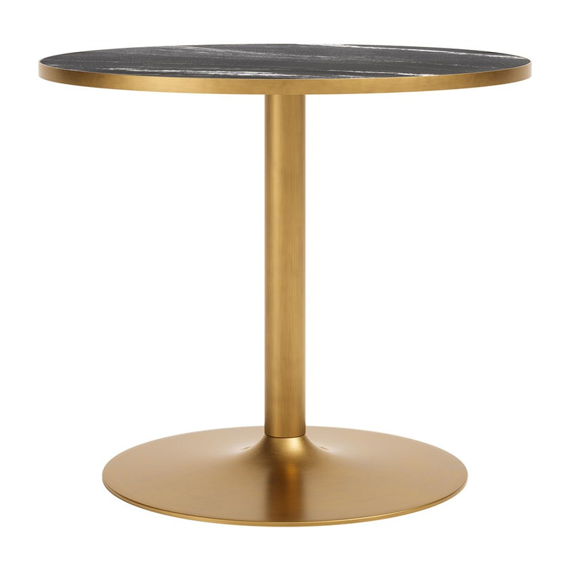 Zuo Modern Batu Dining Table, Black/Gold