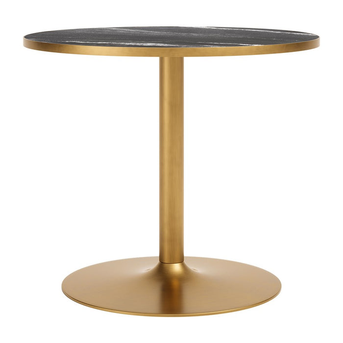 Zuo Modern Batu Dining Table, Black/Gold