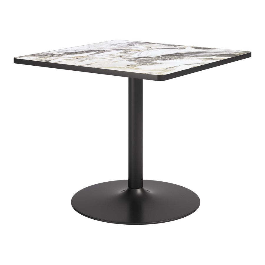 Zuo Modern Caliza Dining Table, Gray/Black - 704217