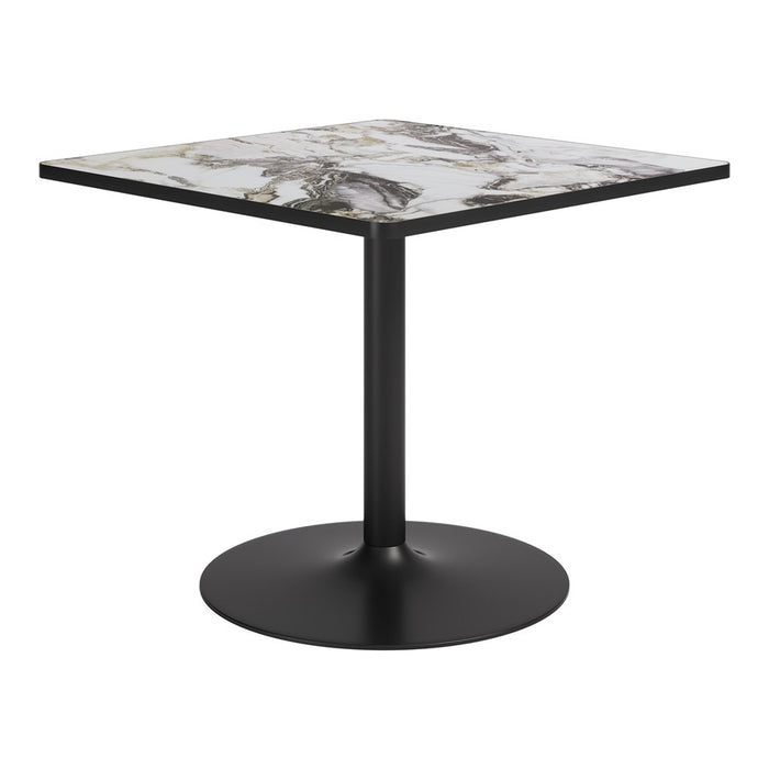 Zuo Modern Caliza Dining Table, Gray/Black