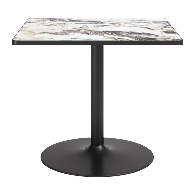 Zuo Modern Caliza Dining Table, Gray/Black