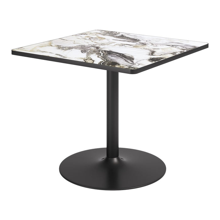 Zuo Modern Caliza Dining Table, Gray/Black