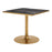 Zuo Modern Caliza Dining Table, Black/Gold - 704218