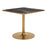 Zuo Modern Caliza Dining Table, Black/Gold