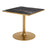 Zuo Modern Caliza Dining Table, Black/Gold