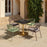 Zuo Modern Caliza Dining Table, Black/Gold