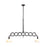 Zuo Modern Jade Ceiling Lamp, Antique Black