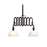 Zuo Modern Jade Ceiling Lamp, Antique Black