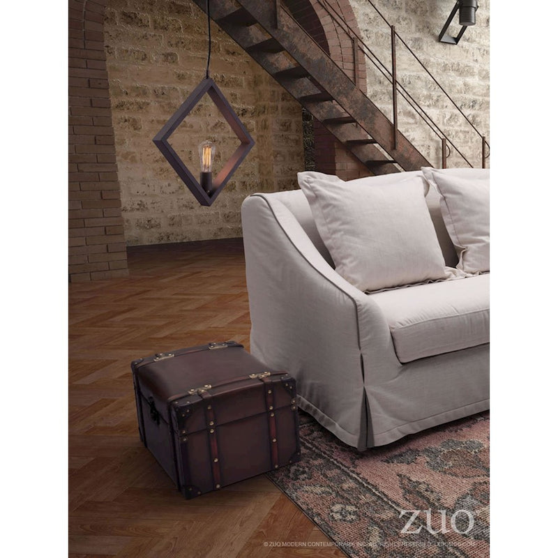 Zuo Modern Rotorura Ceiling Lamp, Rust