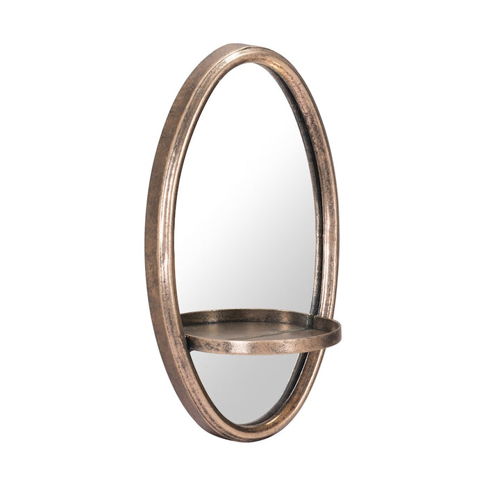 Zuo Modern Ogee Mirror, Antique Bronze - A10987