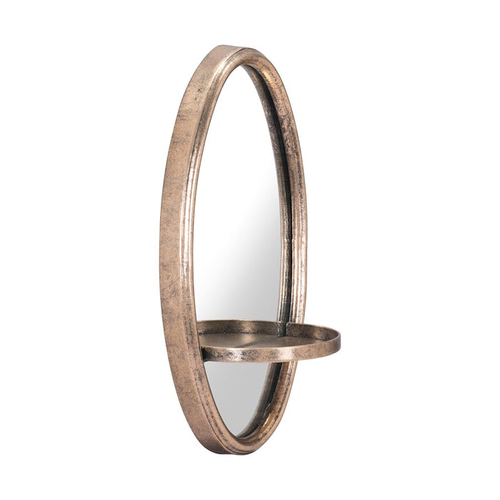 Zuo Modern Ogee Mirror, Antique Bronze