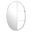 Zuo Modern Latitude Oval Shelf Mirror, Antique Bronze