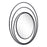 Zuo Modern Luna Round Mirror, Black - A12207